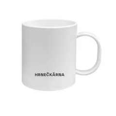 Plastový bílý hrnek, vlastní grafika