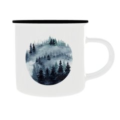 Plechový hrnek s grafikou – Les 2