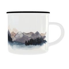 Plechový hrnek s grafikou – Hory 3