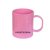 Plastový růžový hrnek, vlastní grafika