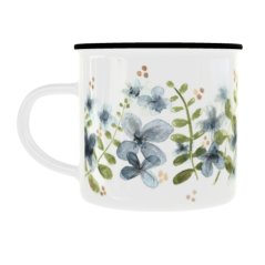 Plechový hrnek s grafikou – Kytky 1